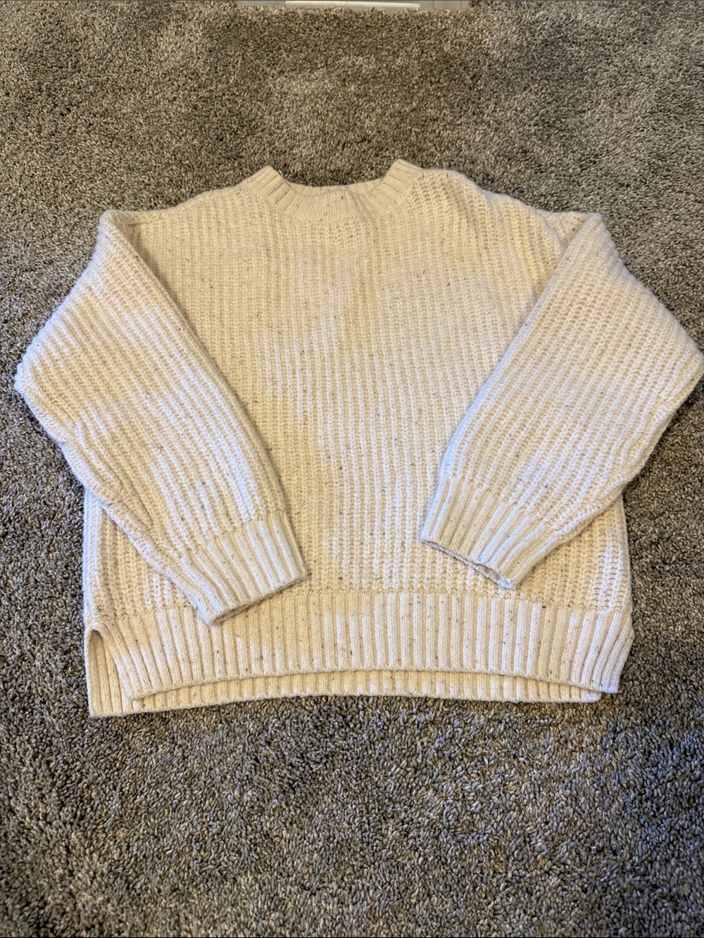 Old Navy Girls Cozy Cream Chunky Knit Sweater
